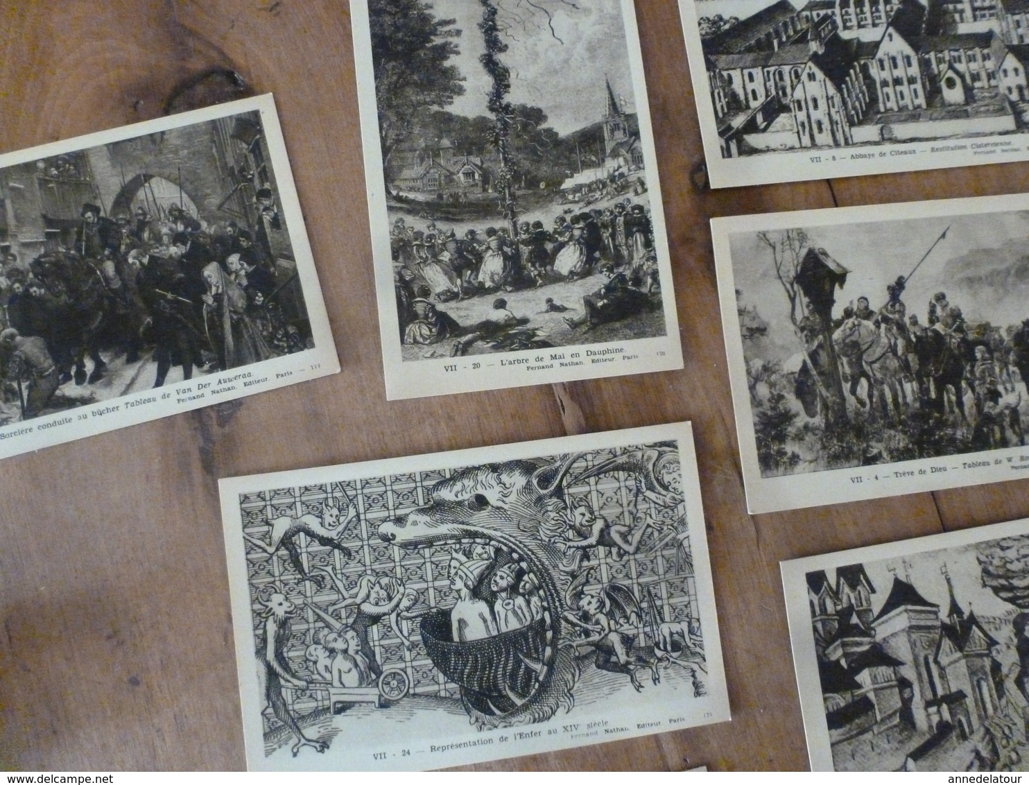 Lot De 11 Cartes Postales -->pour Connaitre Notre Histoire :LA VIE FRANCAISE A L'EPOQUE FEODALE , Par Alfred Carlier - Historia