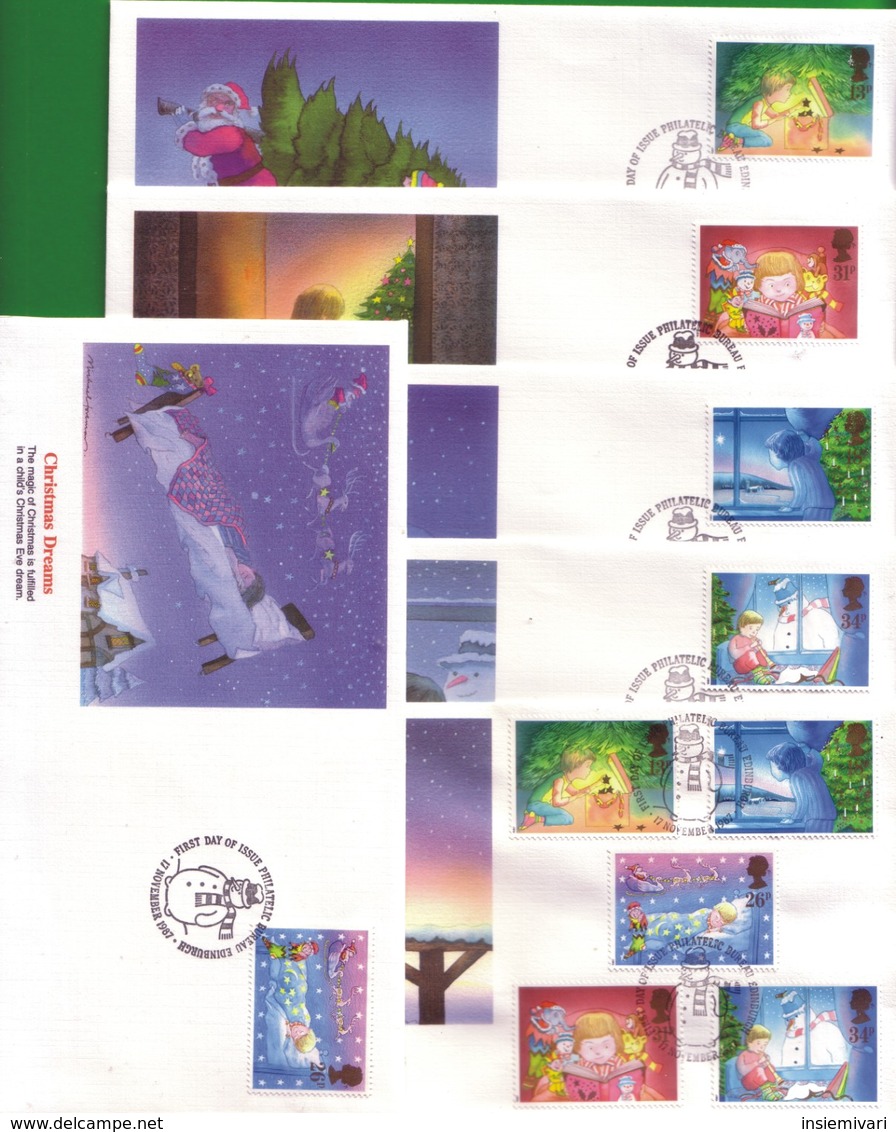 Lotto REGNO UNITO FDC.NATALE 1987. - Non Classificati