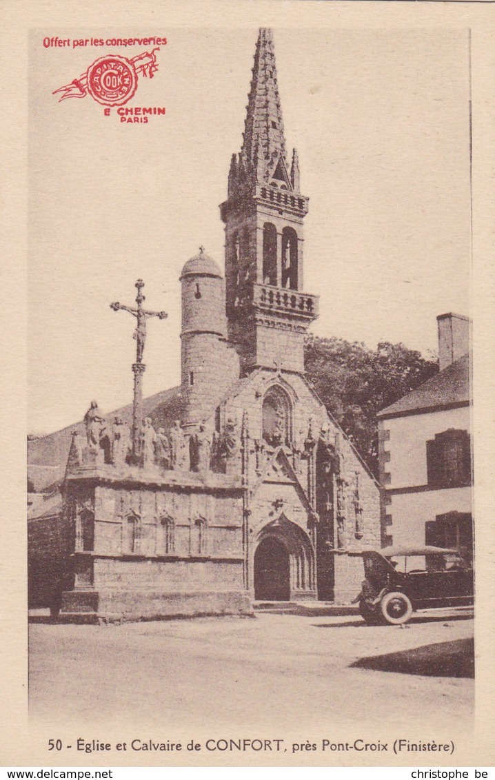 Pont Croix, Eglise Et Calvaire De Confort, Finistère (pk49812) - Pont-Croix