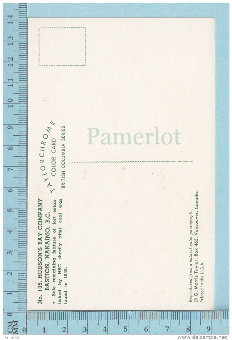 Nanaimo B.C.  Canada -Hudson's Bay Company - Postcard, Post Card, Carte Postale - Nanaimo