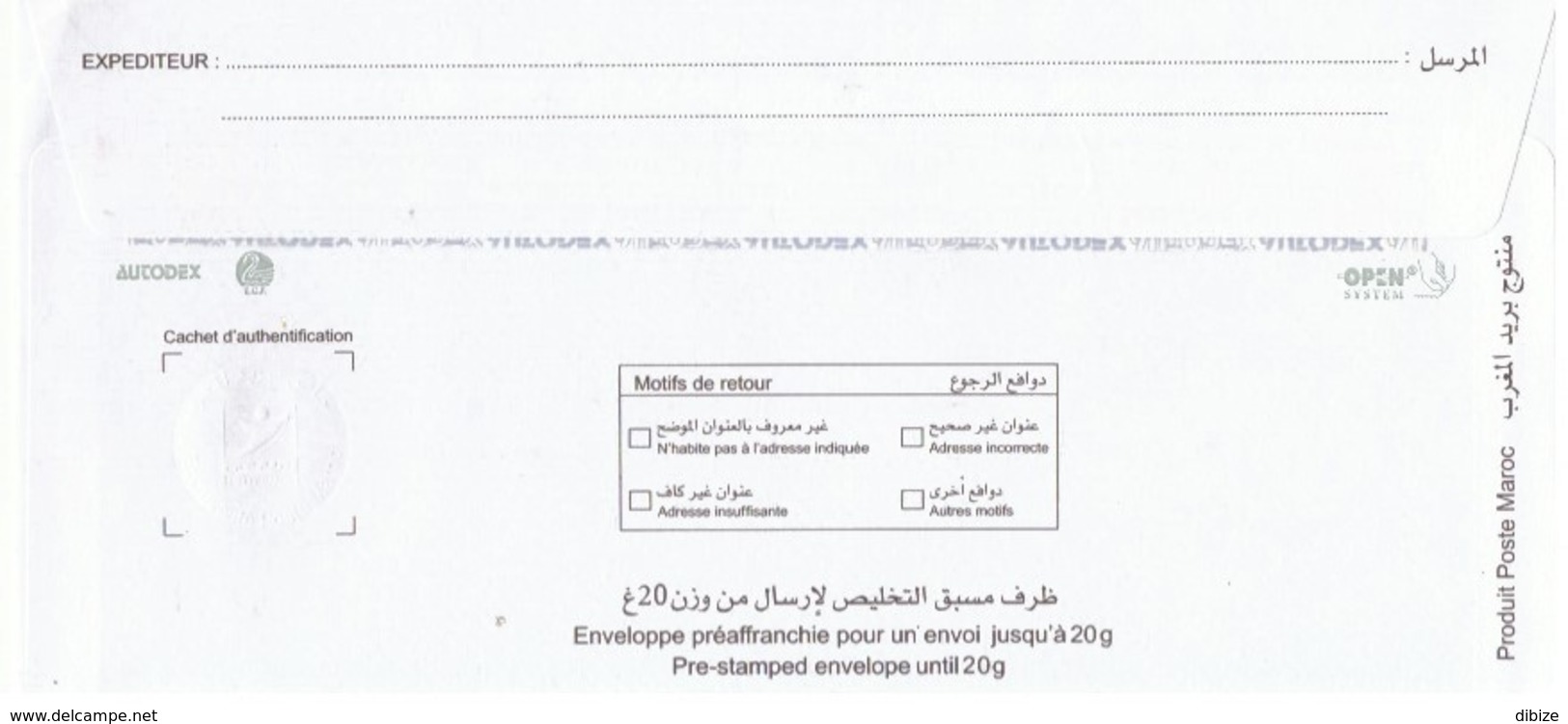 2 Enveloppes Timbrées Prêt-à-poster Pour Maghreb Et Europe. Bonne Fête Et Bonne Année. - Marokko (1956-...)