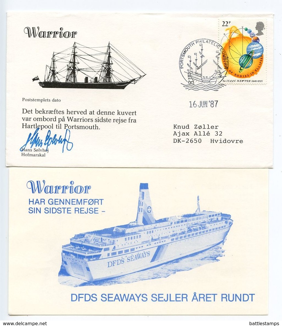 Great Britain 1987 H.M.S. Warrior Royal Navy Commemorative Cover - Covers & Documents