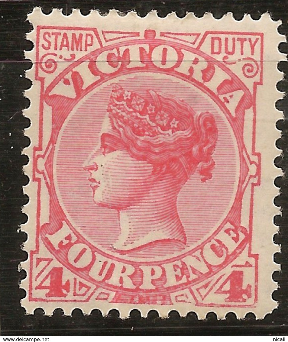 VICTORIA 1886 4d Rose-red QV SG 316 HM #AMD42 - Nuovi