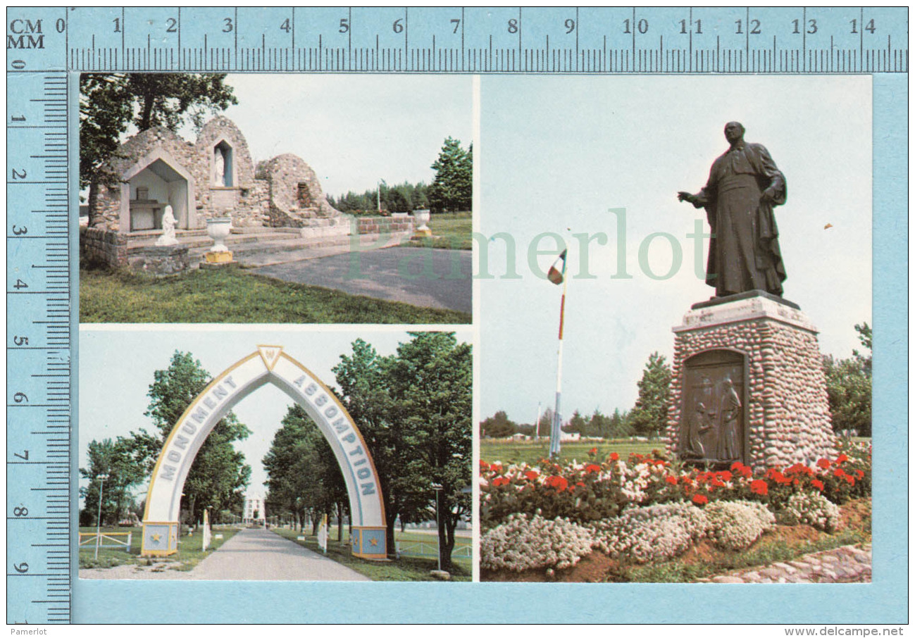 Rogersville N.B.  -multi-vue, Grotte N.D. Lourdes, Arche, Statue Mrg. Richard - Postcard, Post Card, Carte Postale - Autres & Non Classés