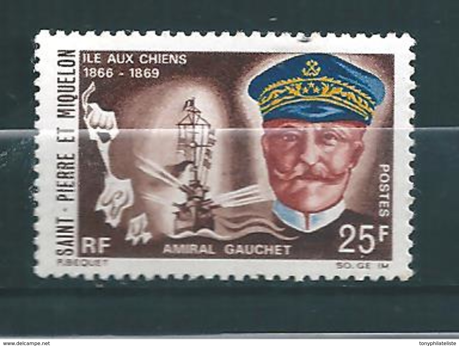 Timbre De St Pierre Et Miquelon De 1968 N°383 Neuf ** Cote 16€ - Unused Stamps