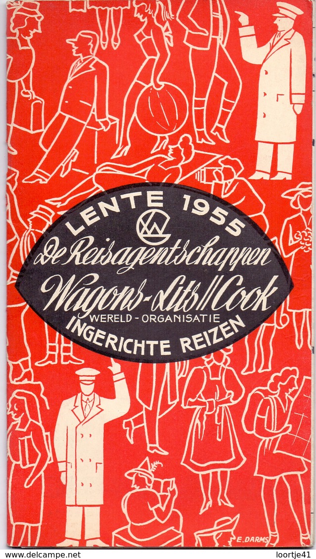 Brochure Dépliant Faltblatt Toerisme Tourisme -Lente 1955 - Wagons Lits - Cook - Cuadernillos Turísticos