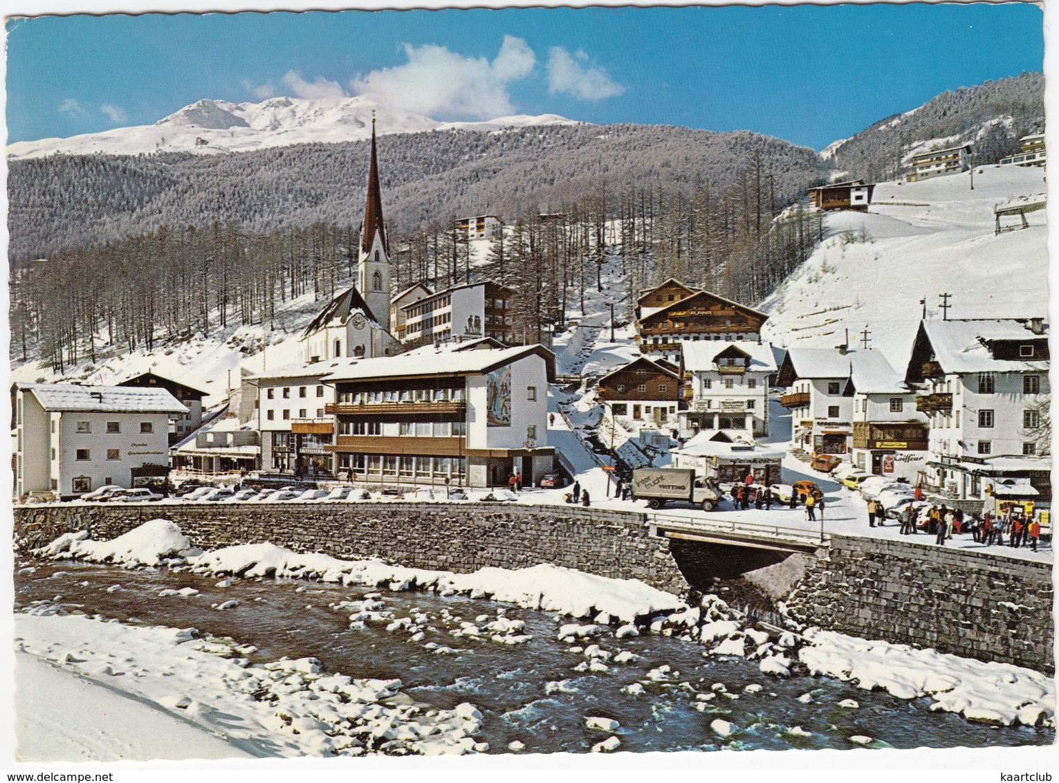 Sölden 1377 M.: HANOMAG-HENSCHEL F-SERIES, VW 1200 KÄFER/COX - Mit Galschlachkogl 3058 M. - (Tirol, Austria) - Turismo