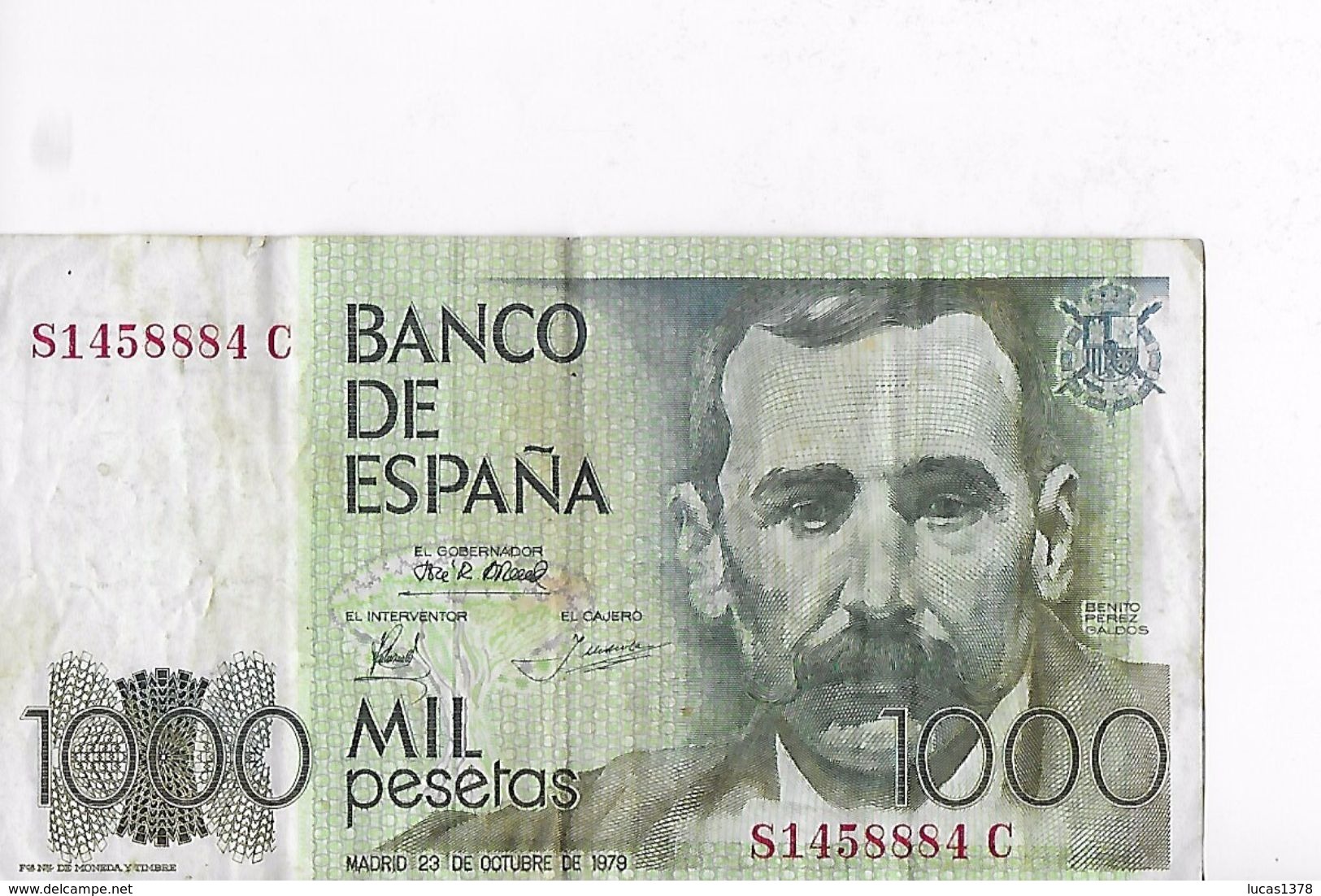 Billet : ESPAGNE . MIL 1000 PESETAS  23/10/79  N C1458884C - [ 4] 1975-… : Juan Carlos I