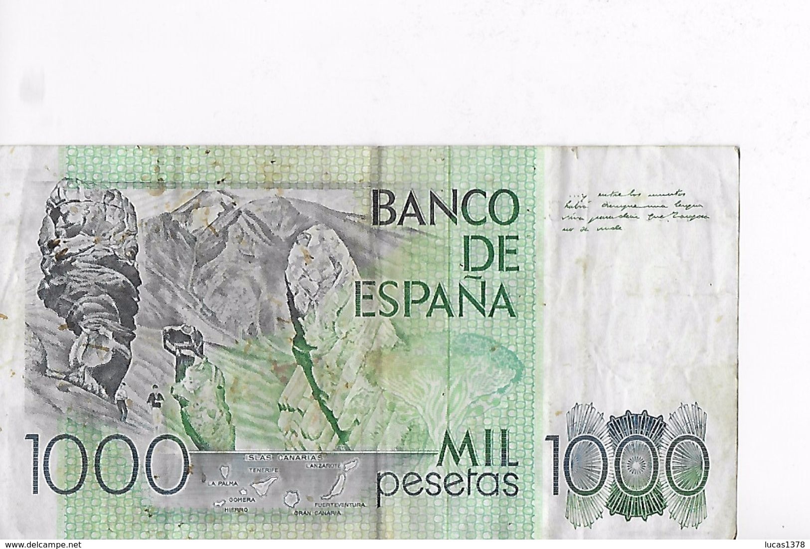 Billet : ESPAGNE . MIL 1000 PESETAS  23/10/79  N C1458884C - [ 4] 1975-… : Juan Carlos I