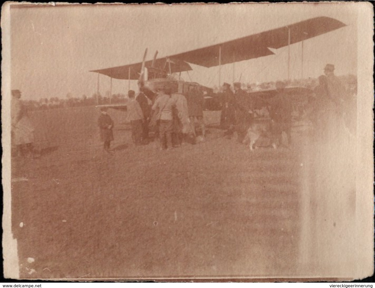 ! Altes Foto, Photo, Deutsches Flugzeug, Doppeldecker, 1. Weltkrieg, Militaria, 1914-1918 - 1914-1918: 1. Weltkrieg