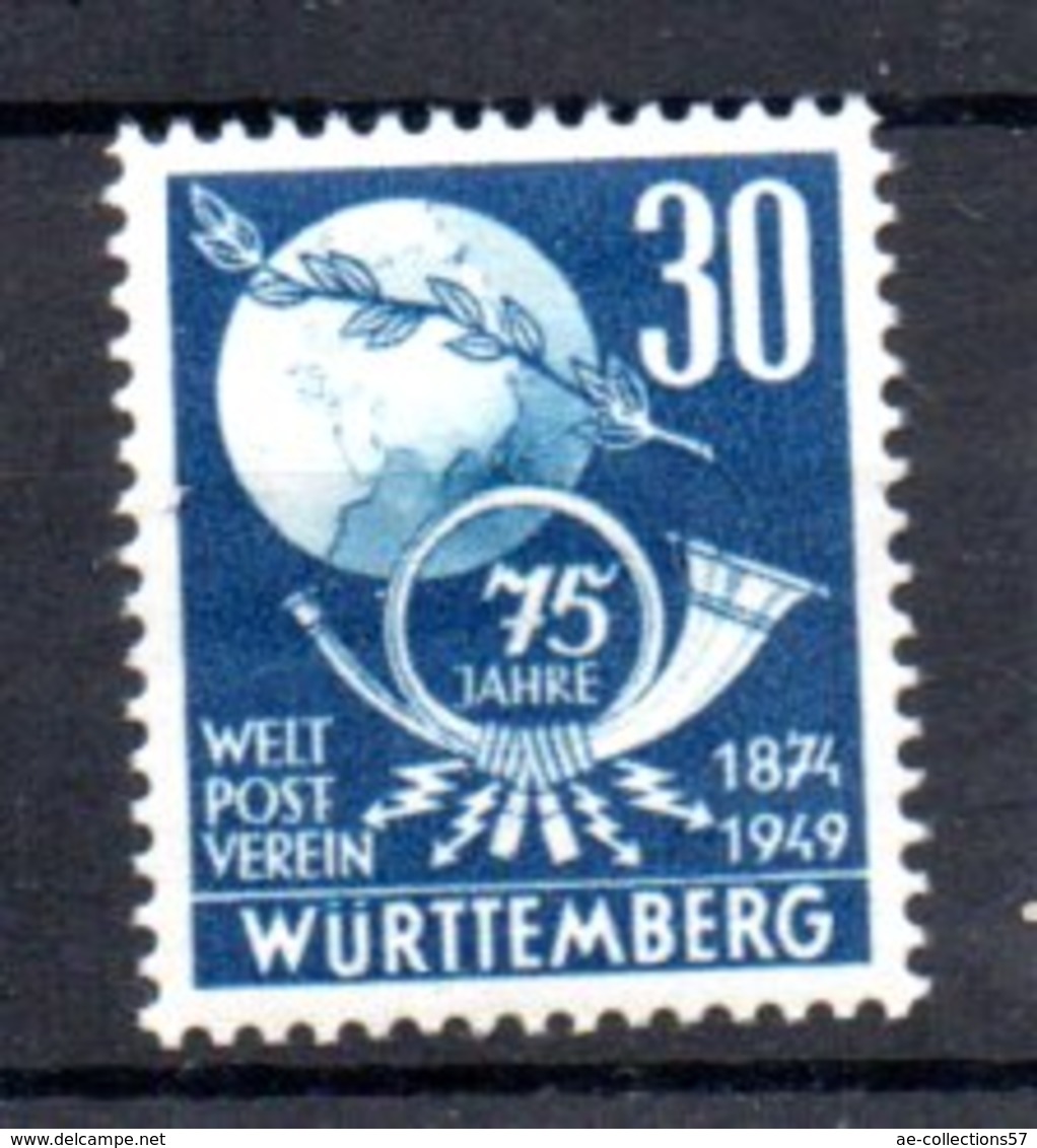 Wurttemberg  / N 48 / 30 Pf + 15 Pf Bleu / NEUF Avec Trace De Charnière - Other & Unclassified