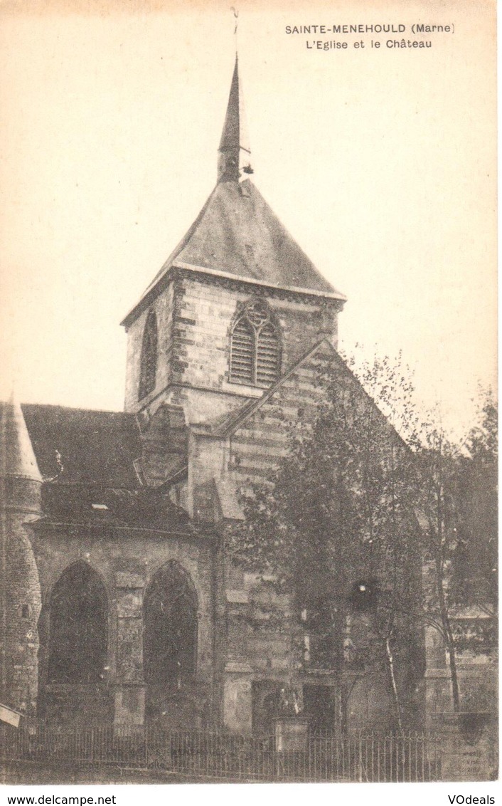 (51) Marne - CPA - Sainte-Menehould - L'église Et Le Château - Sainte-Menehould