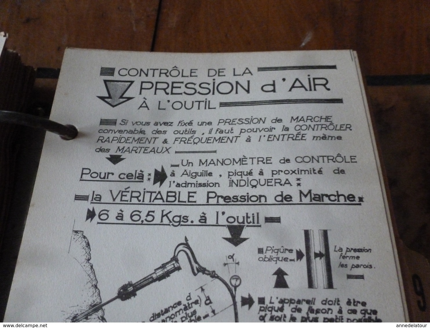 1941 Rare document technique de PERFORATION ET ABATTAGE DES ROCHES , édition TEKHNIKOS