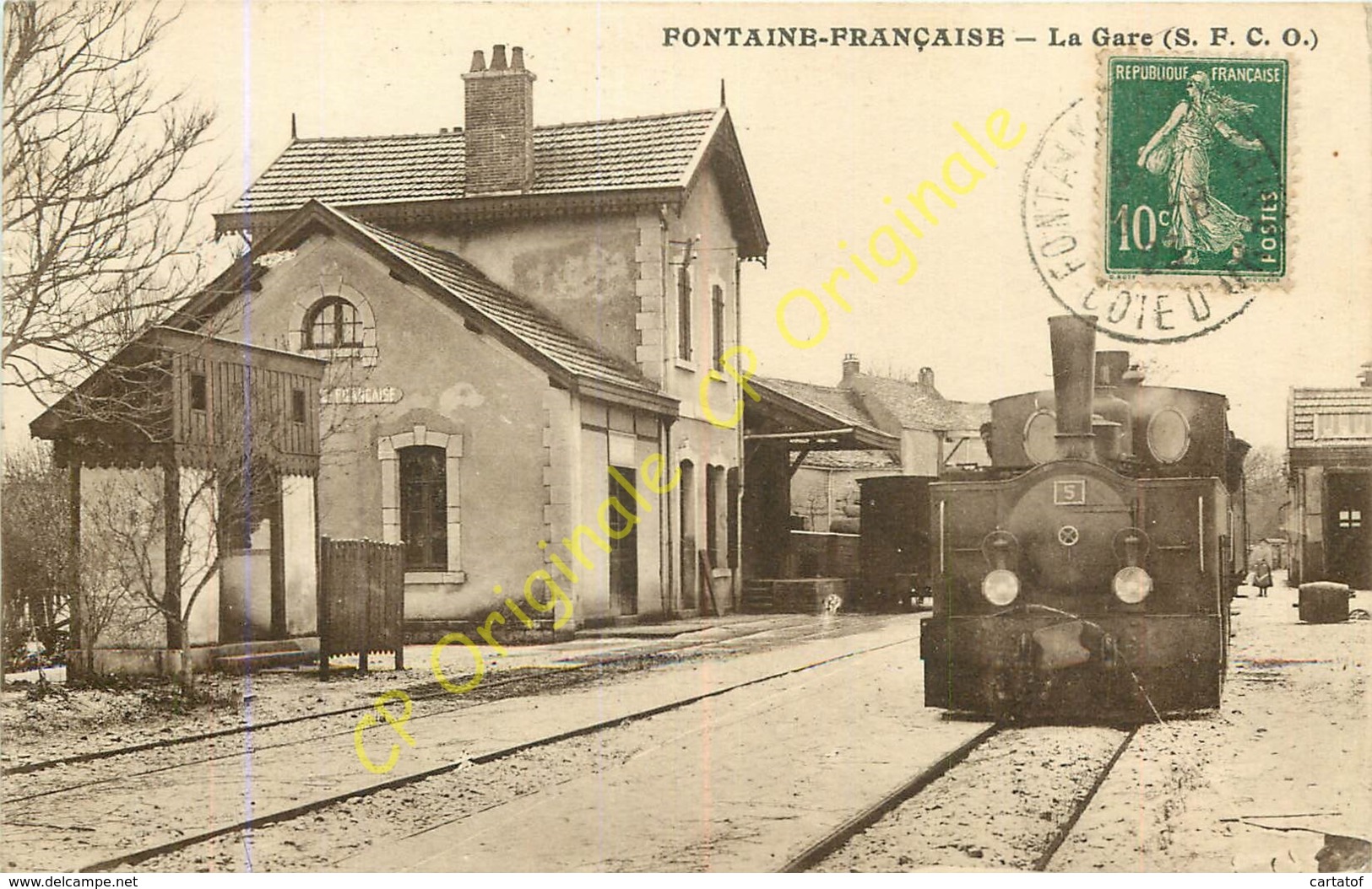 21.  FONTAINE FRANCAISE .  La Gare  S. F. C. O. - Altri & Non Classificati