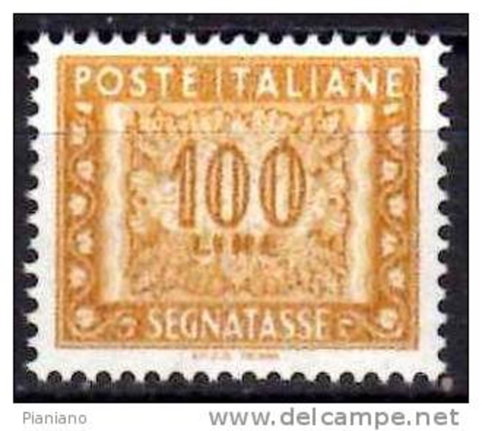 PIA - ITA - 2001 : Segnatasse  £ 100 Con Scritta "I.P.Z.S. - ROMA" - (SAS 122A) - Varietà E Curiosità