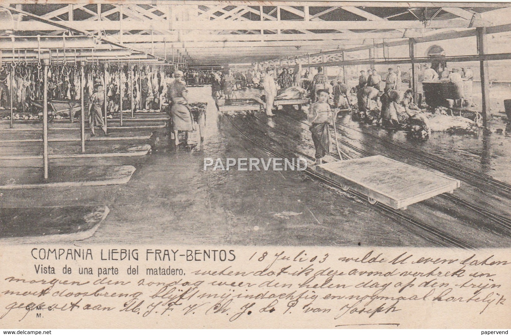 Uruguay  FRAY-BENTOS  Compania Liebig Matadero   Ury135 - Uruguay