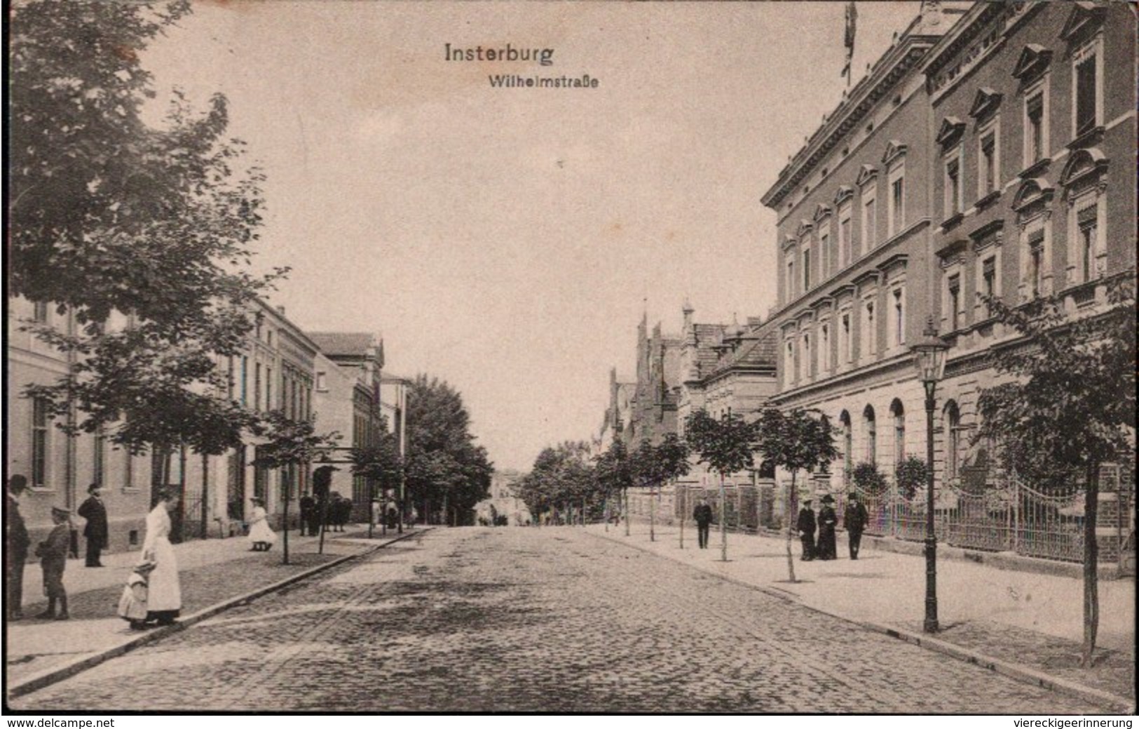 ! Alte Ansichtskarte Insterburg, Wilhelmstraße, Ostpreußen, 1915 - Ostpreussen