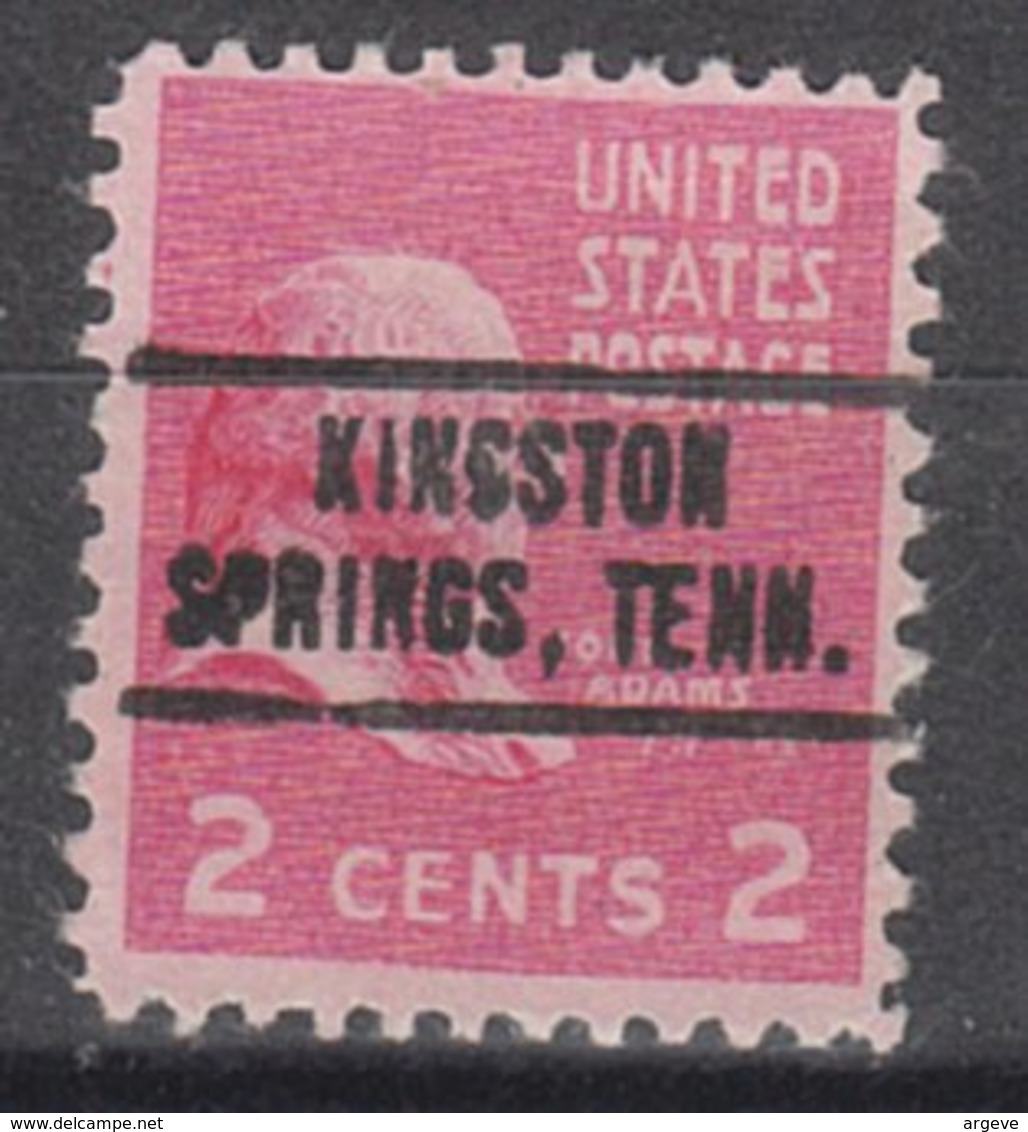 USA Precancel Vorausentwertung Preo, Locals Tennessee, Kingston Springs 736 - Vorausentwertungen