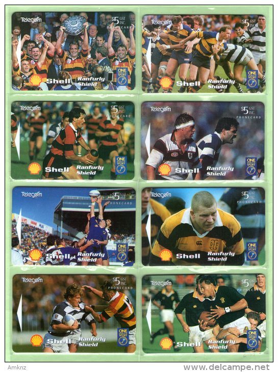 New Zealand - 1994 Shell Ranfurly Shield Rugby Set (8) - NZ-A-50/57 - Mint - New Zealand