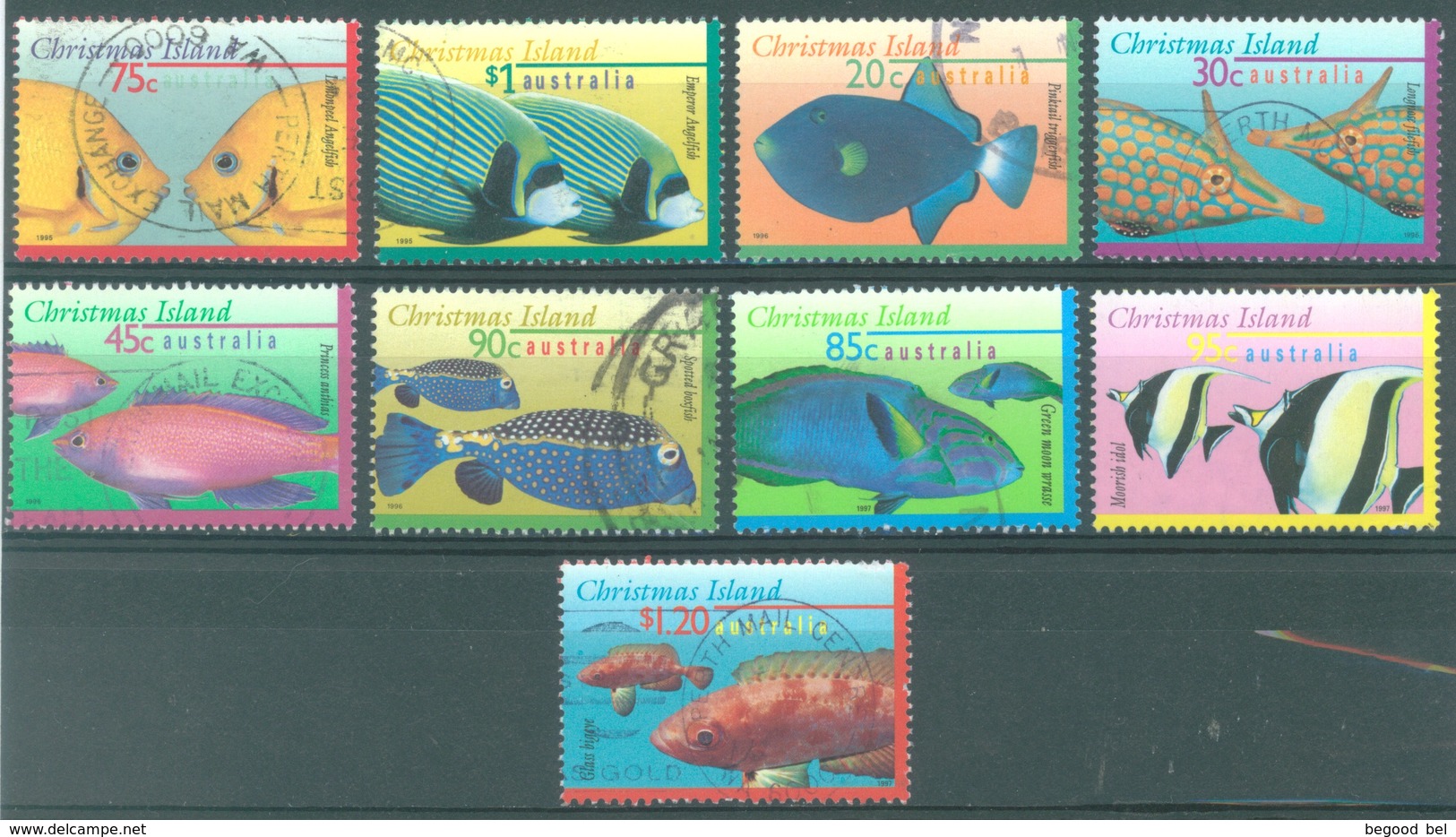 CHRISTMAS - USED/OBLIT.- 1995-1997 - FISH - Yv 421-422 425-428 437-439 - Lot 17371 - Christmas Island