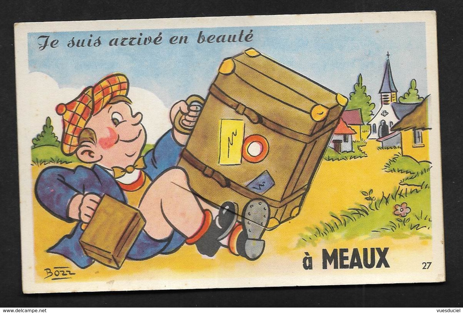 Meaux - Seine Et Marne - Carte Postale à Système Humour Illustrateur - Meaux