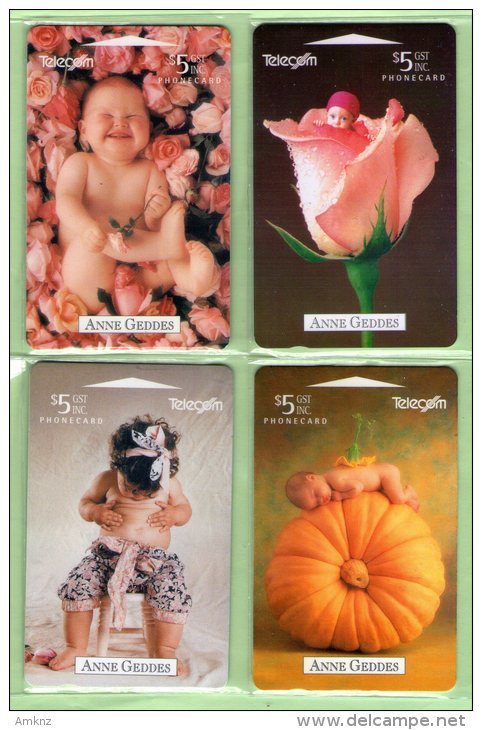 New Zealand - 1994 Anne Geddes, Photographer Set (4) - NZ-A-46/9 - Mint - Nieuw-Zeeland