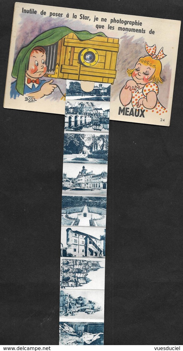 Meaux - Seine Et Marne - Carte Postale à Système Humour Illustrateur - Meaux