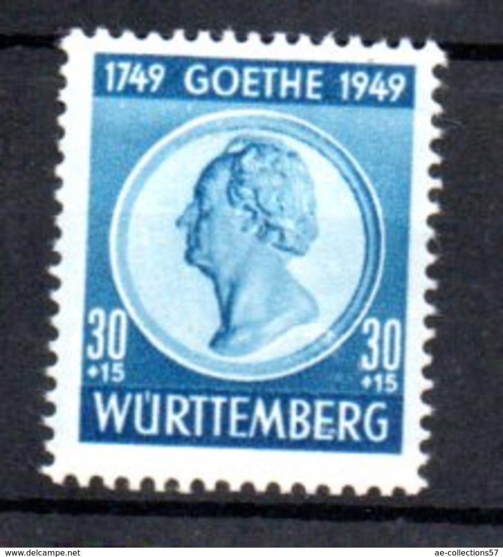 Wurttemberg  / N 48 / 30 + 15 Pf Bleu / NEUF Avec Trace De Charnière - Autres & Non Classés