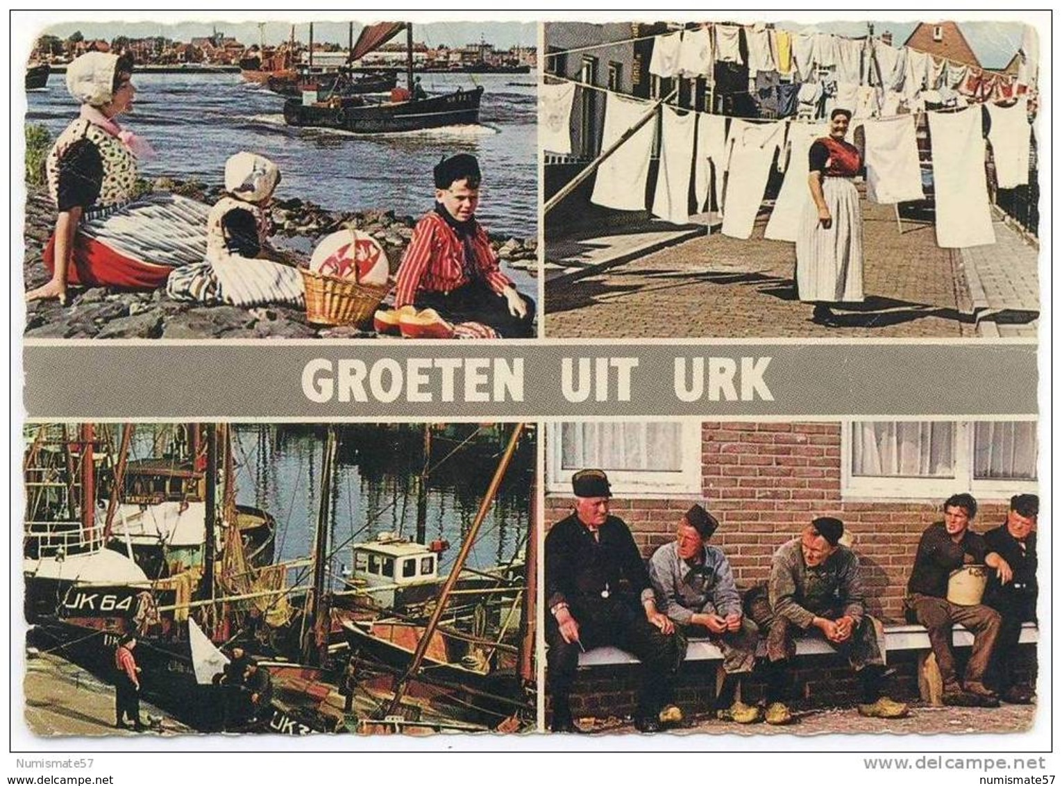 CPSM URK - Groeten Uit Urk - 4 Vues - 4 Views - Urk