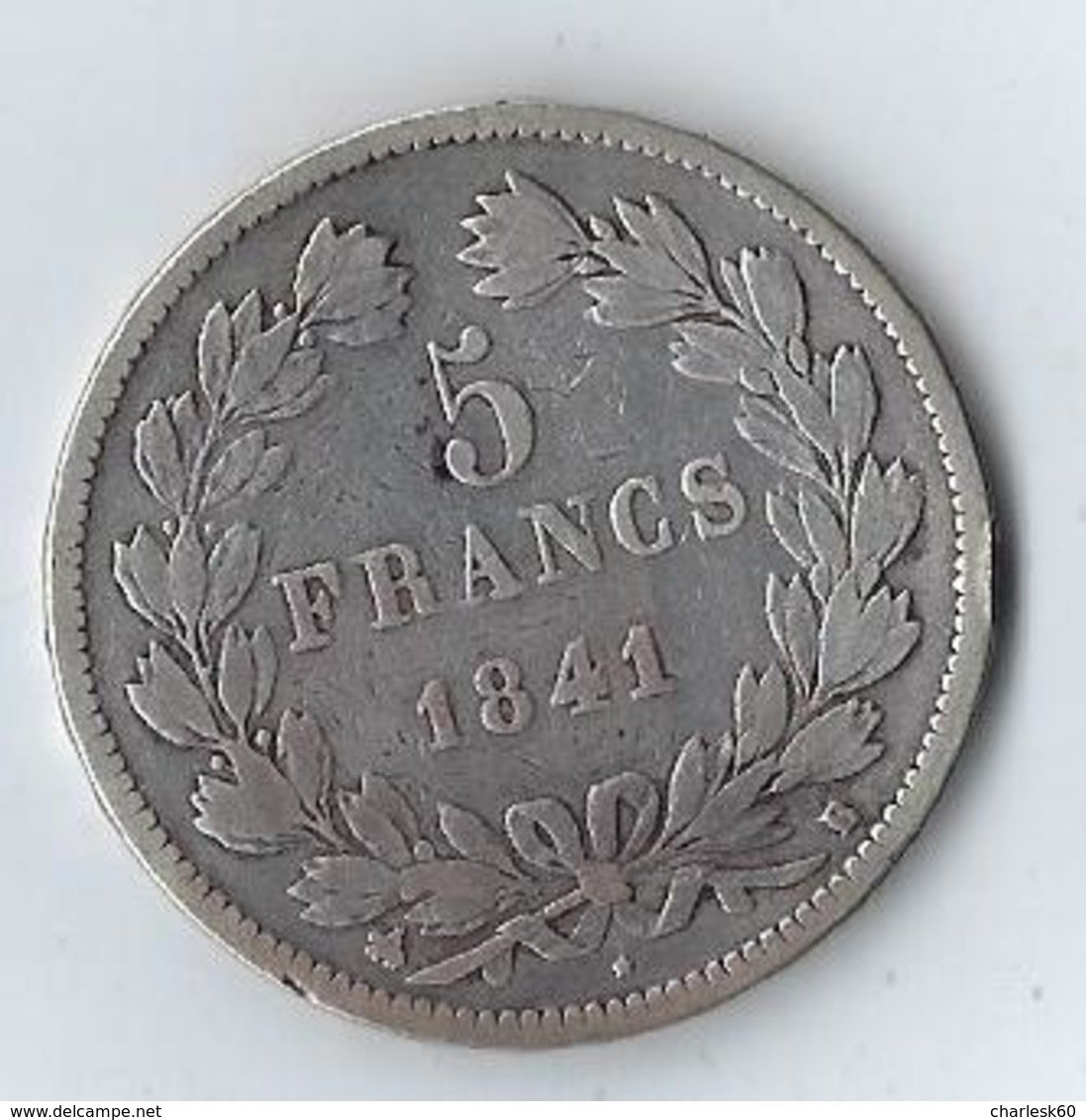 Monnaie France 5 Francs 1841 B Argent Louis Philippe - Autres & Non Classés