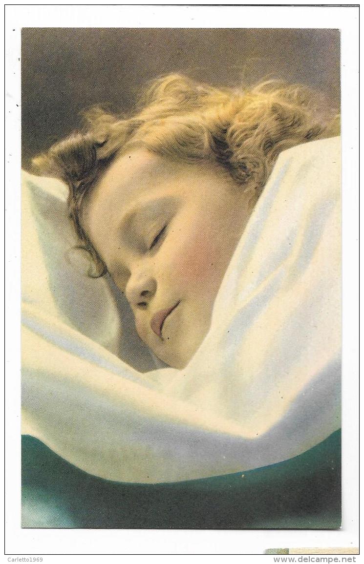 BAMBINO MENTRE DORME - AUGURI - VILLAGGIO DEL FANCIULLO NV FP - 1900-1949