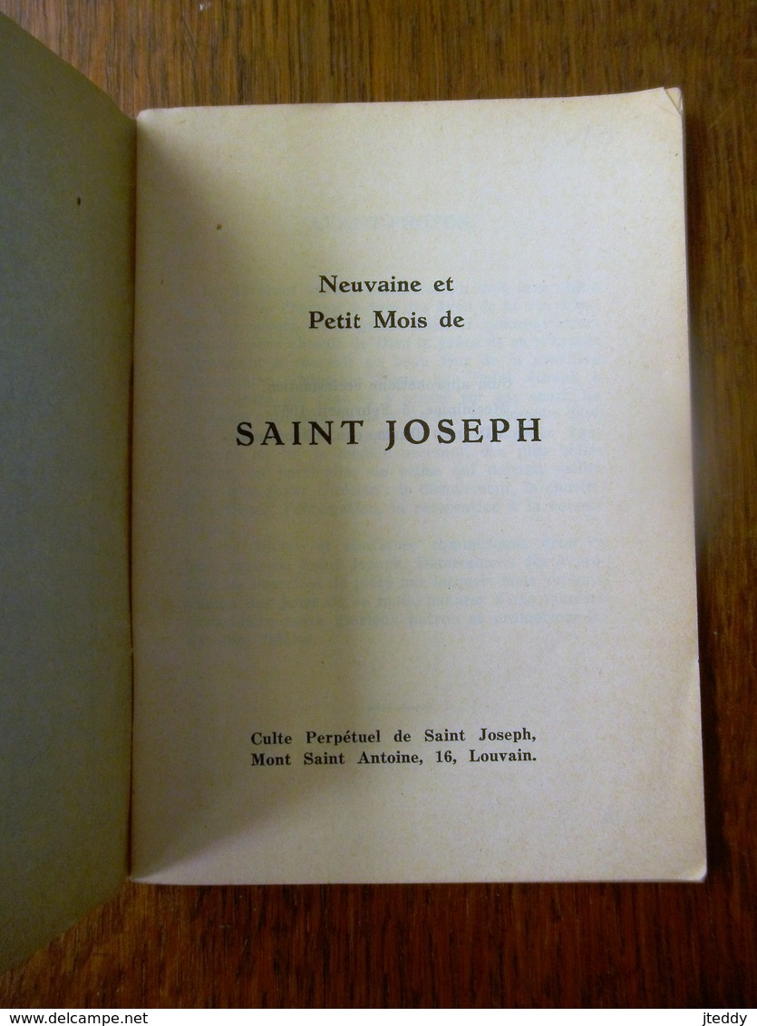 SAINT  JOSEPH   Mont Saint Antoine  LOUVAIN  1957 - Religion & Esotérisme