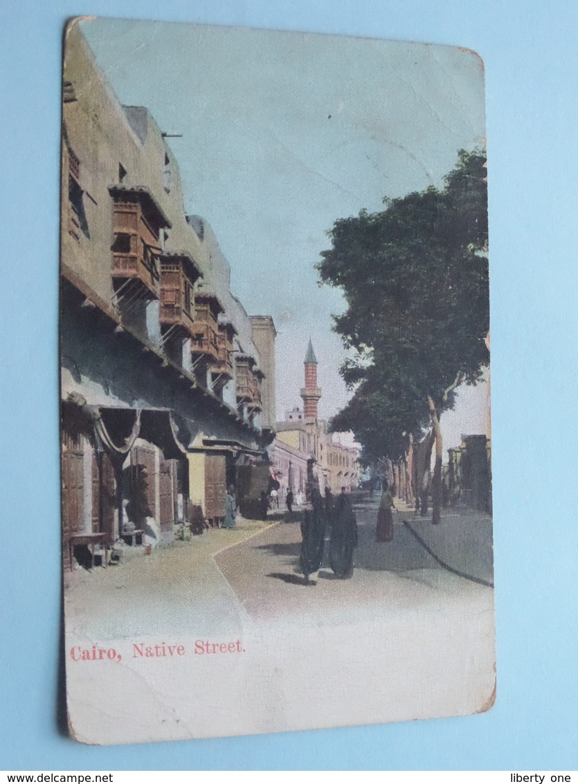 NATIVE STREET ( 522 ) Anno 1906 ( Zie Foto Details ) ! - Le Caire