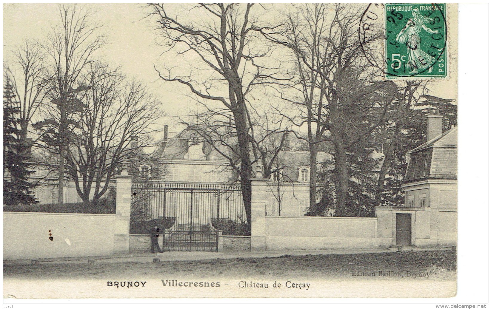 Cpa Brunoy Villecresnes Chateau De Cerçay - Villecresnes