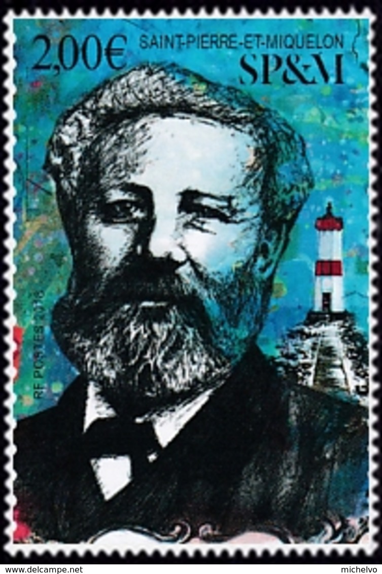 SP & M 2018 - Yv N° F1204 ** Jules Verne (Mi N° BL34) - Unused Stamps