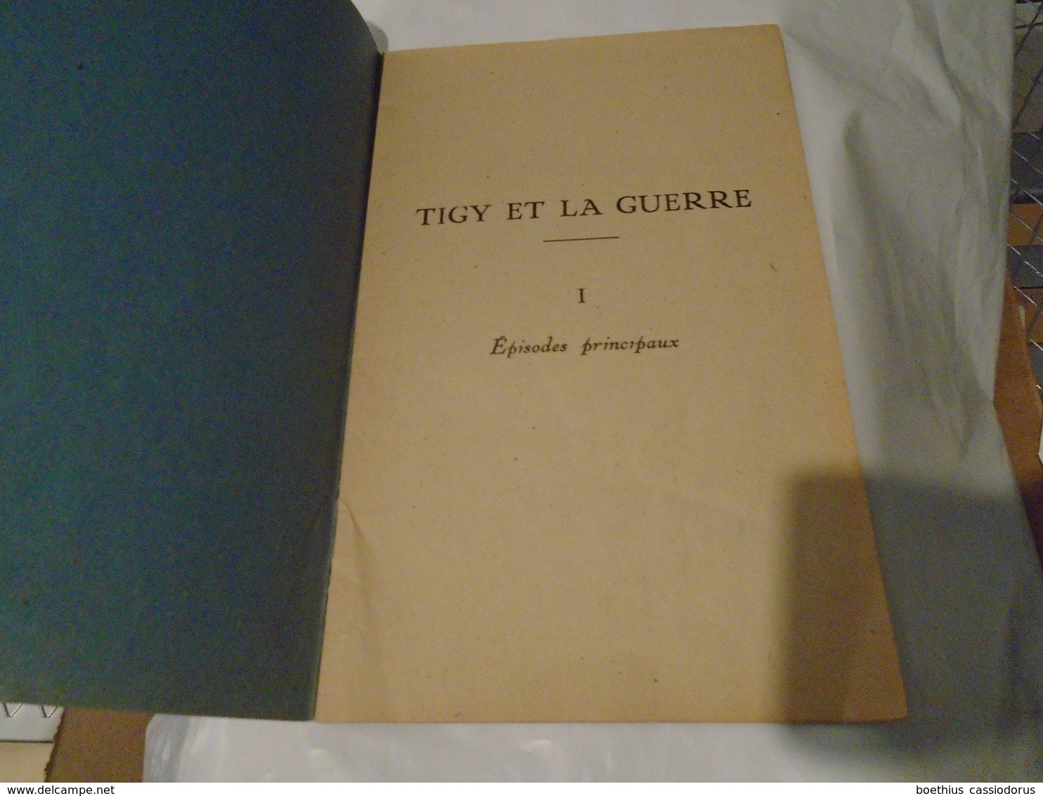 TIGY ET LA GUERRE 1940 - 1944   (NOV 1944)   M. VALLEE  Imprimerie Du Loiret ORLEANS - Centre - Val De Loire