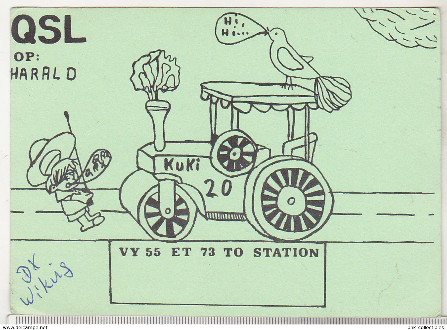 West Germany 1978 QSL Card - CB-Radio Station - DX Wiking Pulheim - CB