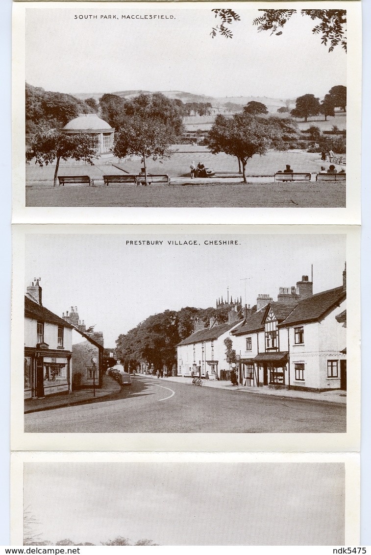 MACCLESFIELD : 6 VIEW LETTER CARD - BROKEN CROSS, PRESTBURY, TYTHERINGTON, GAWSWORTH CHURCH - Other & Unclassified