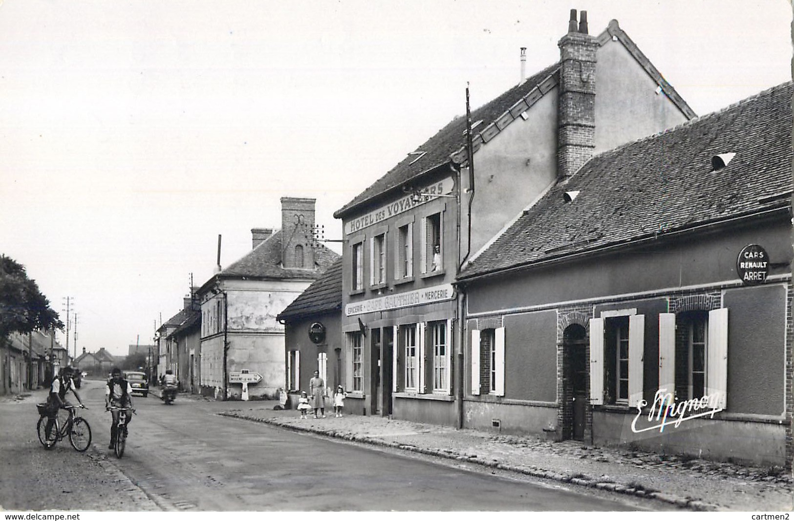 MAROLLES GRANDE RUE PHOTO E. MIGNON HOTEL DES VOYAGEURS 28 - Sonstige & Ohne Zuordnung