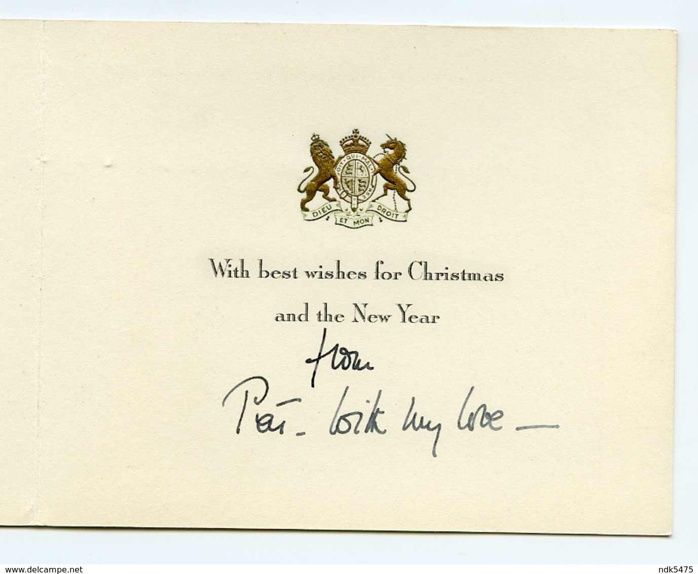 CHRISTMAS CARD : BRITISH EMBASSY, WASHINGTON D.C. - Non Classés