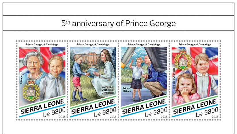 Z08 SRL18501a Sierra Leone 2018 Prince George MNH ** Postfrisch - Sierra Leone (1961-...)