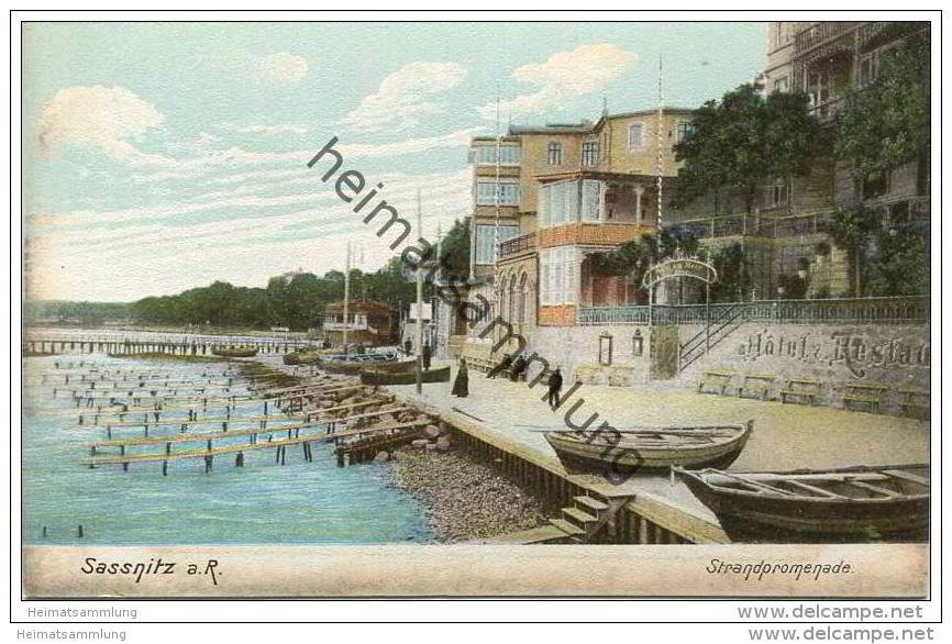 Sassnitz Auf Rügen - Strandpromenade - Heliocolorkarte - Verlag Ottmar Zieher München - Sassnitz