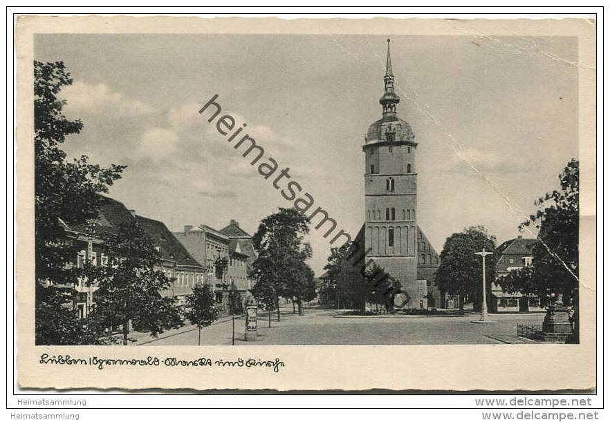 Lübben - Markt Und Kirche - Verlag Schöning Und Co. Gel. 1942 - Luebben (Spreewald)