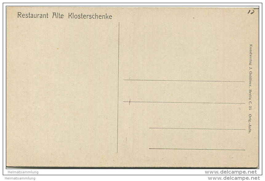 Kloster Chorin - Verlag J. Goldiner Berlin 30er Jahre - Chorin