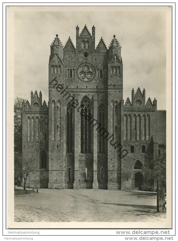 Chorin - Ehemaliges Zisterzienserkloster - Ruine Westfassade - Foto-AK Grossformat - Deutscher Kunstverlag Berlin - Chorin