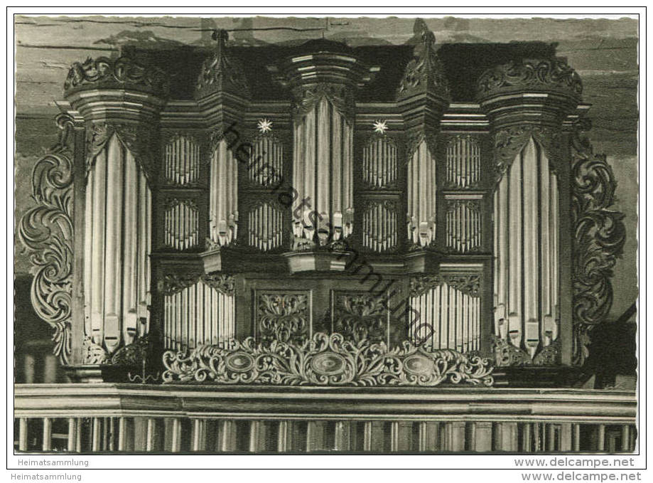 Pellworm - Alte Kirche - Schnitger-Orgel - AK Grossformat - Halligen