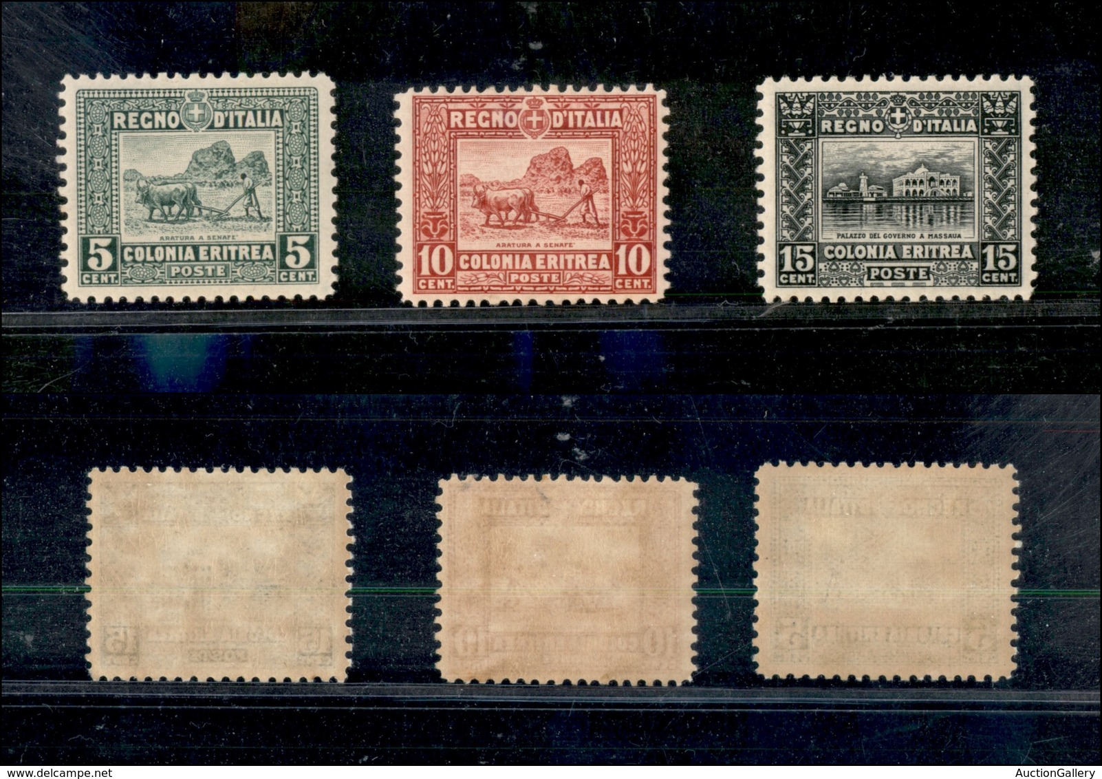 A17-332-A13-0608 COLONIE - ERITREA - 1928/1929 - Dentellati 11 (129/131) -  Serie Completa - Gomma Integra (1.125) - Other & Unclassified