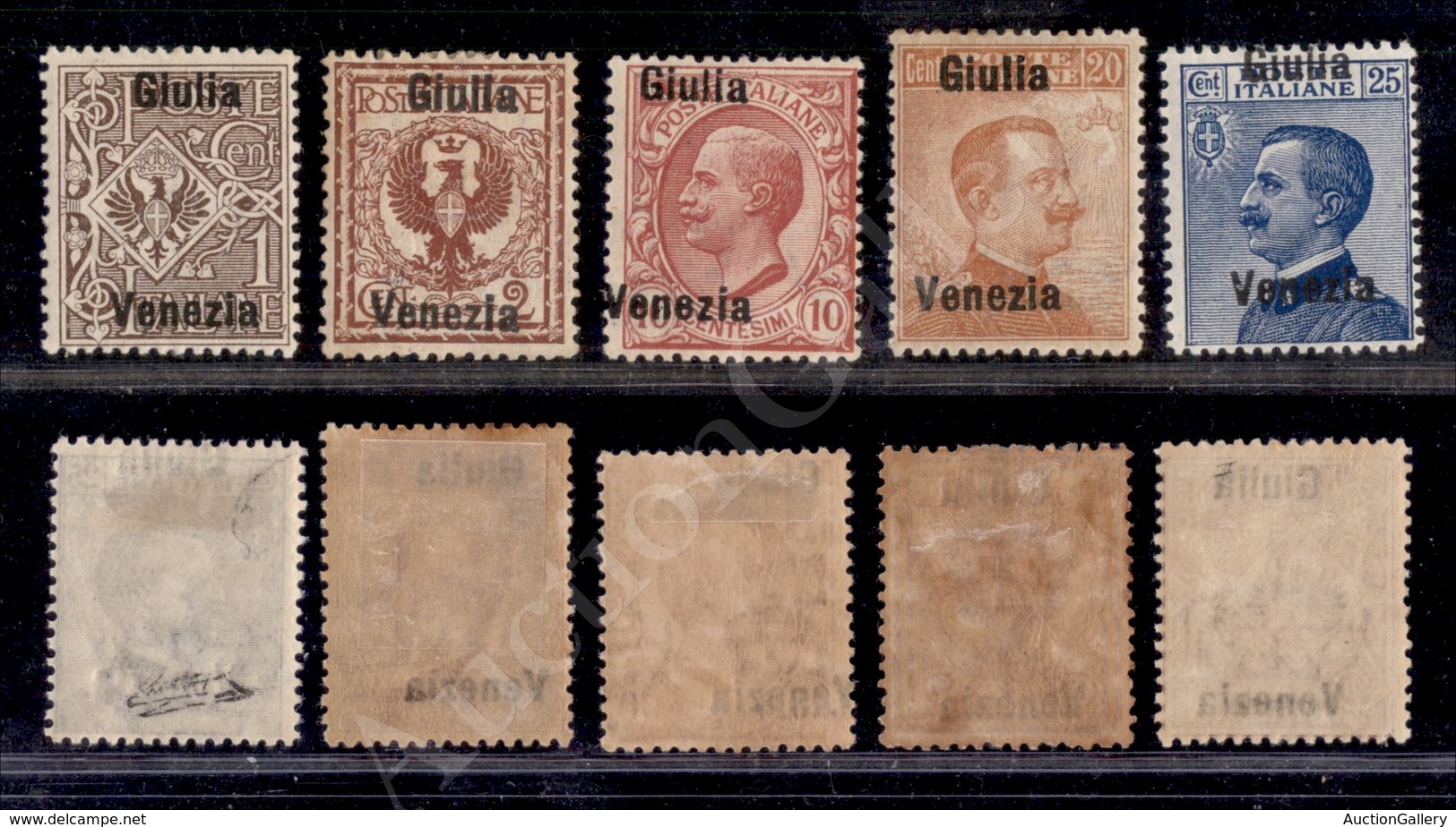 A17-193-A08-410 OCCUPAZIONI - VENEZIA GIULIA - 1918/1919 - Giulia Venezia (19d/20d+22d/24d) - 5 Valori - Nuovi Con Gomma - Other & Unclassified