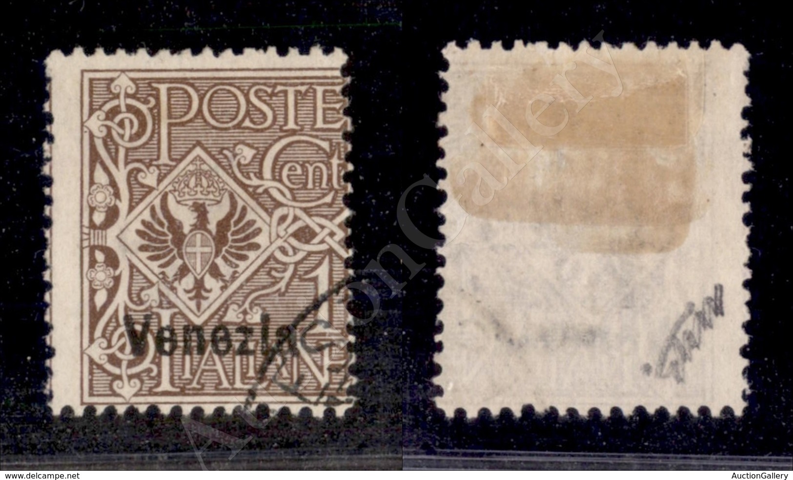 A17-194-A08-411 OCCUPAZIONI - VENEZIA GIULIA - 1918/1919 - “Venezia” - 1 Cent Bruno (19e) (380) - Other & Unclassified