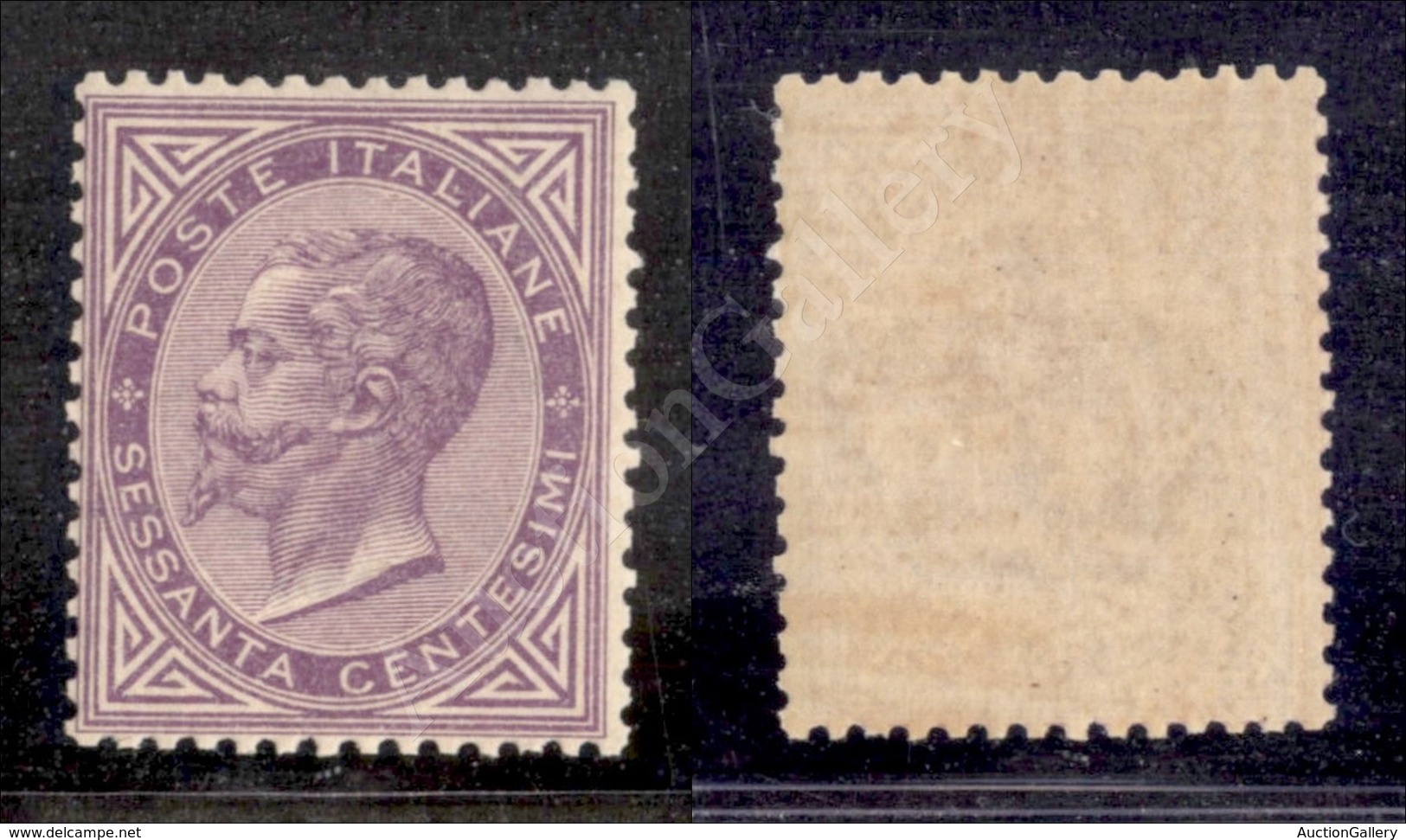 A17-058-A07-123 REGNO - 1863 - 60 Cent Lilla Chiaro (L21 - De La Rue) Ben Centrato - Nuovo Con Gomma Integra - Otros & Sin Clasificación